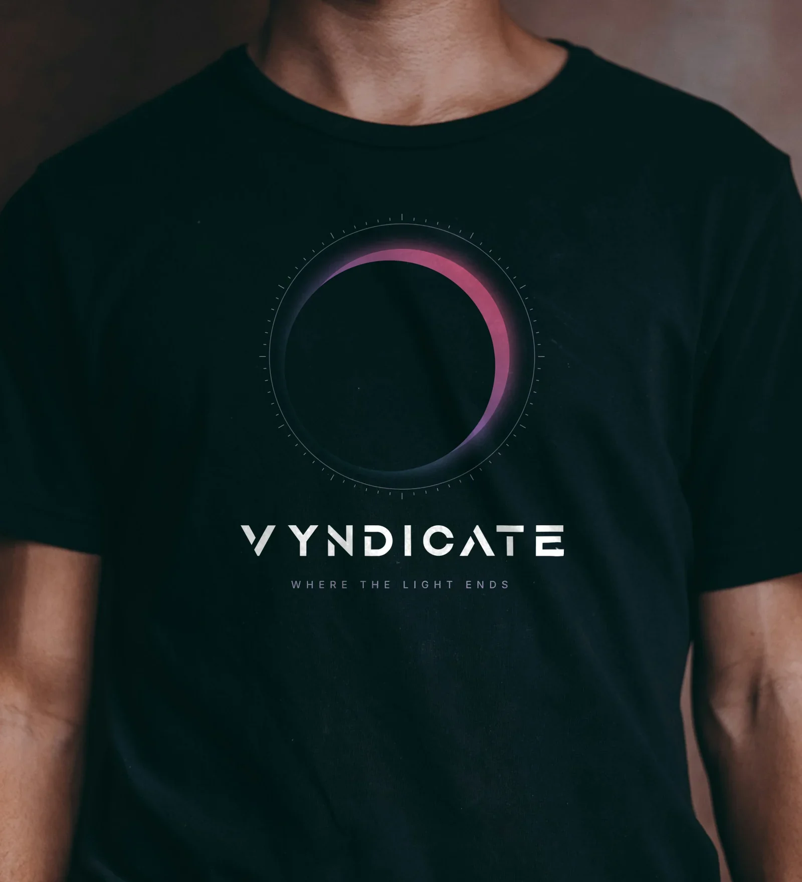 T-shirt Eclipse em preto