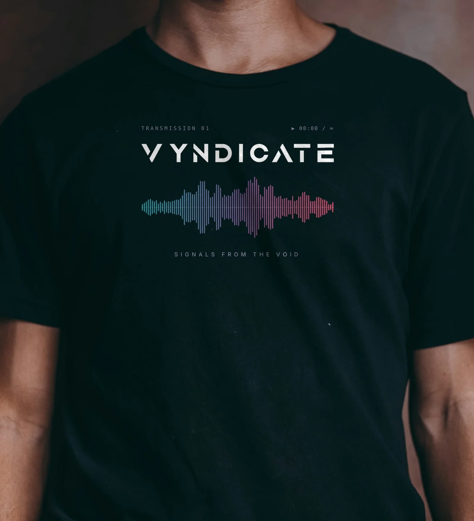 T-shirt Signal em preto
